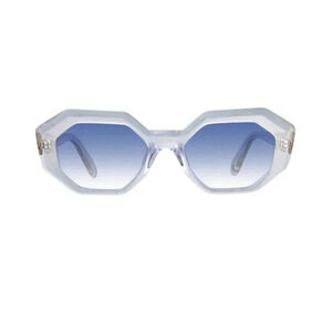New Garrett Leight Sunglasses Jaqueline Semi Flat Ultra Marine Gradient Luxury